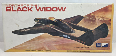 MPC Northrop P-61 Black Widow 1:72 Scale Aircraft Model Kit #1105-100