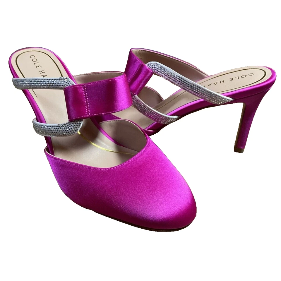 Cole Haan Gabbie Jewel Mule 80MM Rosa Fucsia 9.5 B Foto 3 de 4