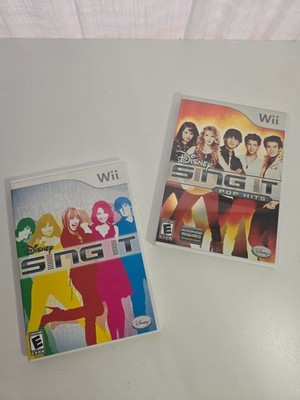Disney Sing it Lot of 2 Games  Sing it and Pop Hits Complete