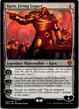 KARN, LIVING LEGACY 1 MYTHIC DOMINARIA UNITED MAGIC: THE GATHERING NEAR MINT