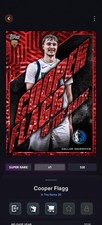 Topps NBA Collect DIGITAL Cooper Flagg RC In The Name 26 Red Base SR ROTY