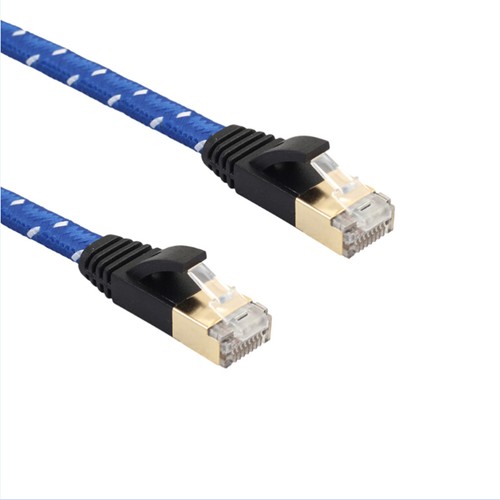 2 Count Geflochtenes Netzkabel Ethernet-Kabel Cat7-Ethernet-Kabel - Afbeelding 2 van 12