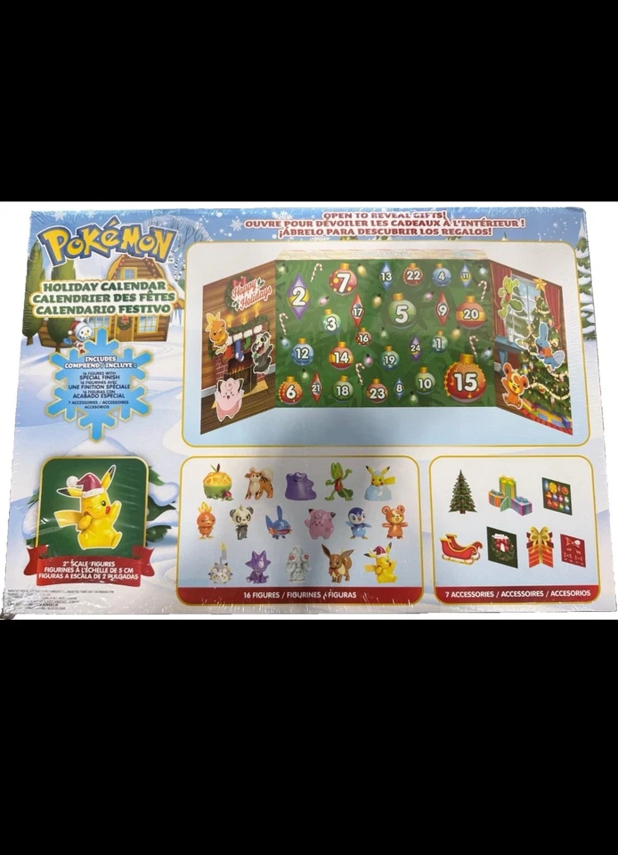 Pokemon Holiday Limited Edition 2022 Advent Calendar - Jazwares Exclusive NEW! - Image 2 of 2