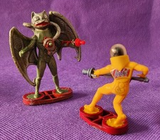 2 SPACE ALIEN figures lot 5 Plastic toy soldier 1981 BRITAINS ENGLAND Stargard