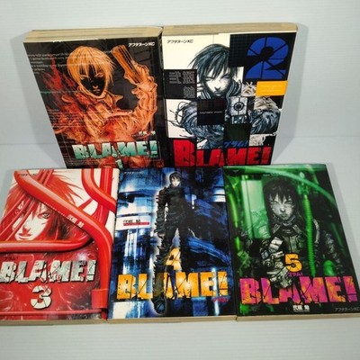 BLAME Complete Set Volumes 1 to 10 by Tsutomu Nihei Used Condition