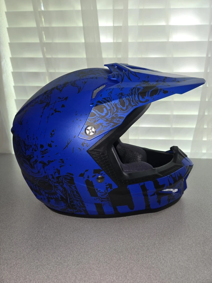 HJC CL-XY II Creeper Youth MX 越野头盔蓝色/黑色小号 — 第 4/4 张图片