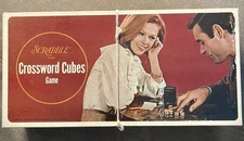 Vintage Scrabble Crossword Cubes Game, 1968 by Selchow & Righter Co., Complete