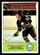 1975-76 Topps Rene Robert #296 - Buffalo Sabres - VG