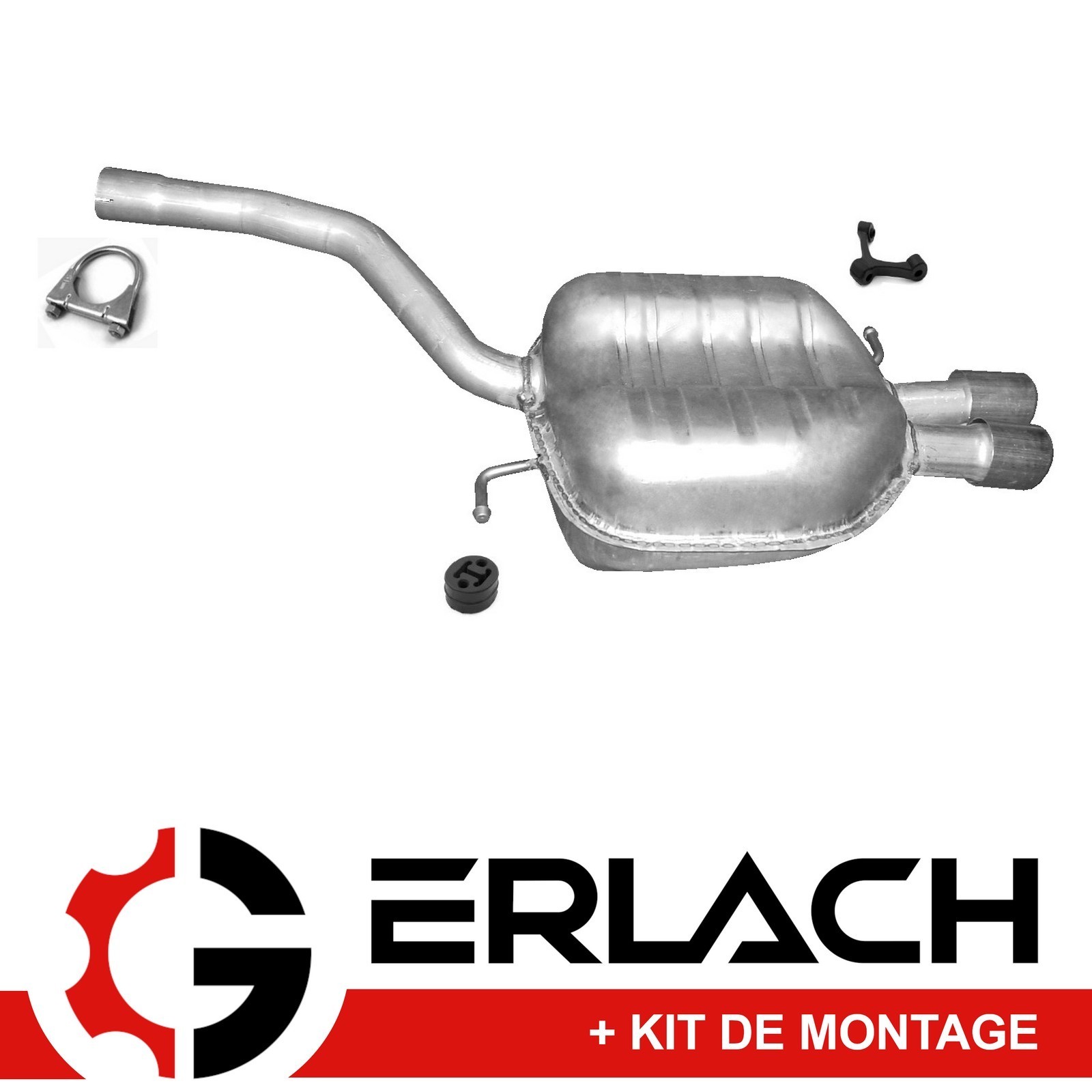 Silencieux arrière pour VW Passat 2.0 TDI 4155 échappement voiture diesel pot de rechange