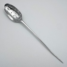 GEORGE I MOTE SPOON STERLING SILVER c1720 THOMAS MANN