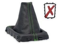 SCHALTMANSCHETTE FUR VOLVO XC70 II FL 2014-2016 SCHALTSACK LEDER NAHT GRUN