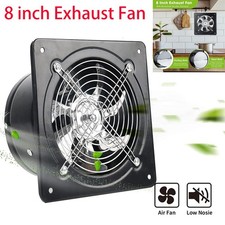 8 inch Exhaust Fan Ventilation Extractor Fan 110V Wall-Mounted Blower Duct Fan