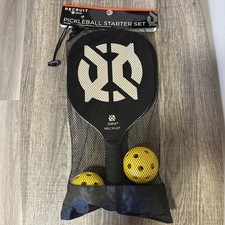 Recruit Onix Pickle Ball Starter Set 2 Paddles Black New Never Been Used