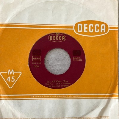 ROLLING STONES: It's All Over Now / Tell Me (Single Decca DL 25 144 /Mono)