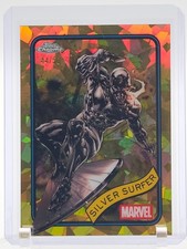 SILVER SURFER 2025 TOPPS CHROME MARVEL SAPPHIRE GOLD REFRACTOR /50 #134 Q3873