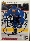 Curtis Leschyshyn Quebec Nordiques autographed card (1991-92 Upper Deck #413) — photo 1