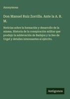 Anonymous | Don Manuel Ruiz Zorrilla. Ante La A. R. M. | Buch | Spanisch (2025)