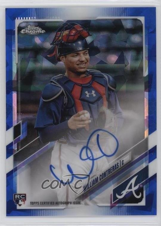 2021 Topps Chrome Sapphire Edition Rookie William Contreras #RA-WC Auto RC 0i2h