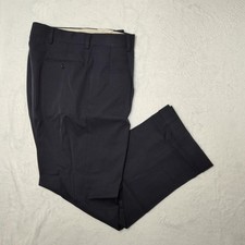 Brooks Brothers Dress Pants Mens 33x30 Navy 100 Wool Madison Trouser Flat Front