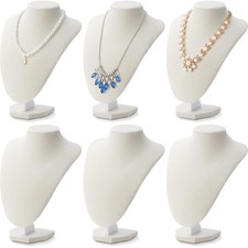 6 Pcs Necklace Display Stand Necklace Holder Jewelry Bust Display Stands for ...