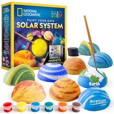National Geographic Magnetic Solar System Painting Kit 3D Magnet Making Kit...