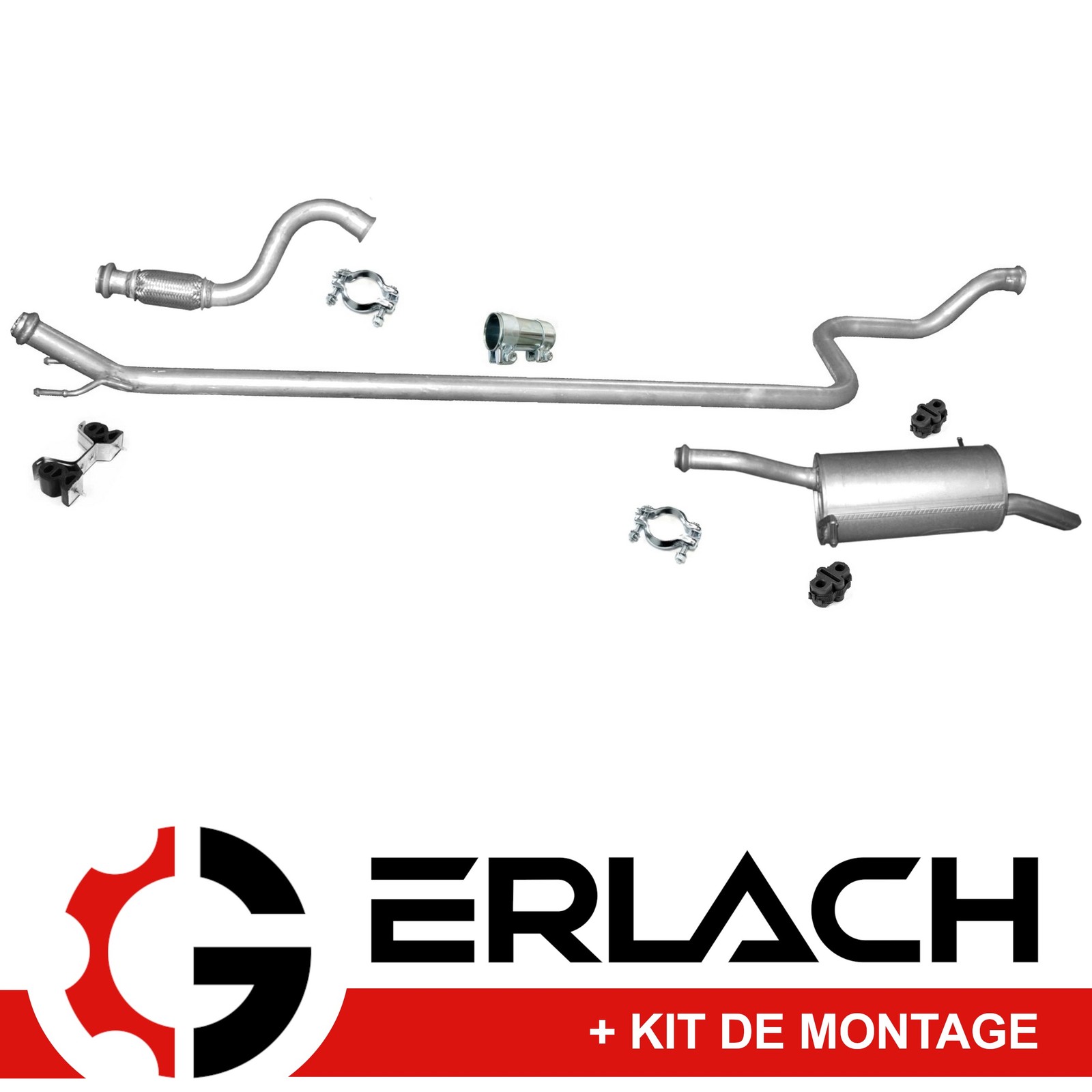 Echappement pour Partner Berlingo 1.6 HDi piece reparation pour controle technique