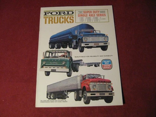1963 Ford F N C H Truck Rig Semi Sales Brochure Booklet Catalog Original Old