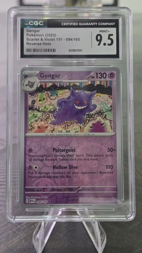 Gengar 094/165 Sv: Scarlet & Violet 151 Reverse Holo CGC 9.5 Value going ⬆️