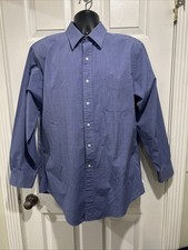 Brooks Brothers Blue Slim Fit Cotton Dress Shirt 17 - 34