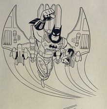 '94 BATMAN ANIMATED Kenner "Vector Wing Batman" Original Comic Art! DC! Kenner!