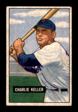 1951 BOWMAN #177 CHARLIE KELLER (VG-EX) CENTERED ~ GFCC