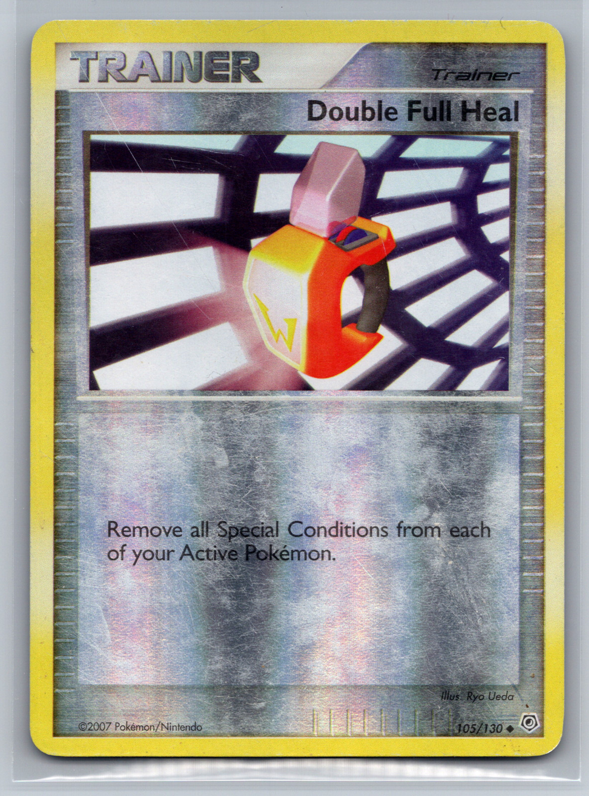 Double Full Heal 105/130 Reverse Holo Diamond And Pearl Pokemon Card HP