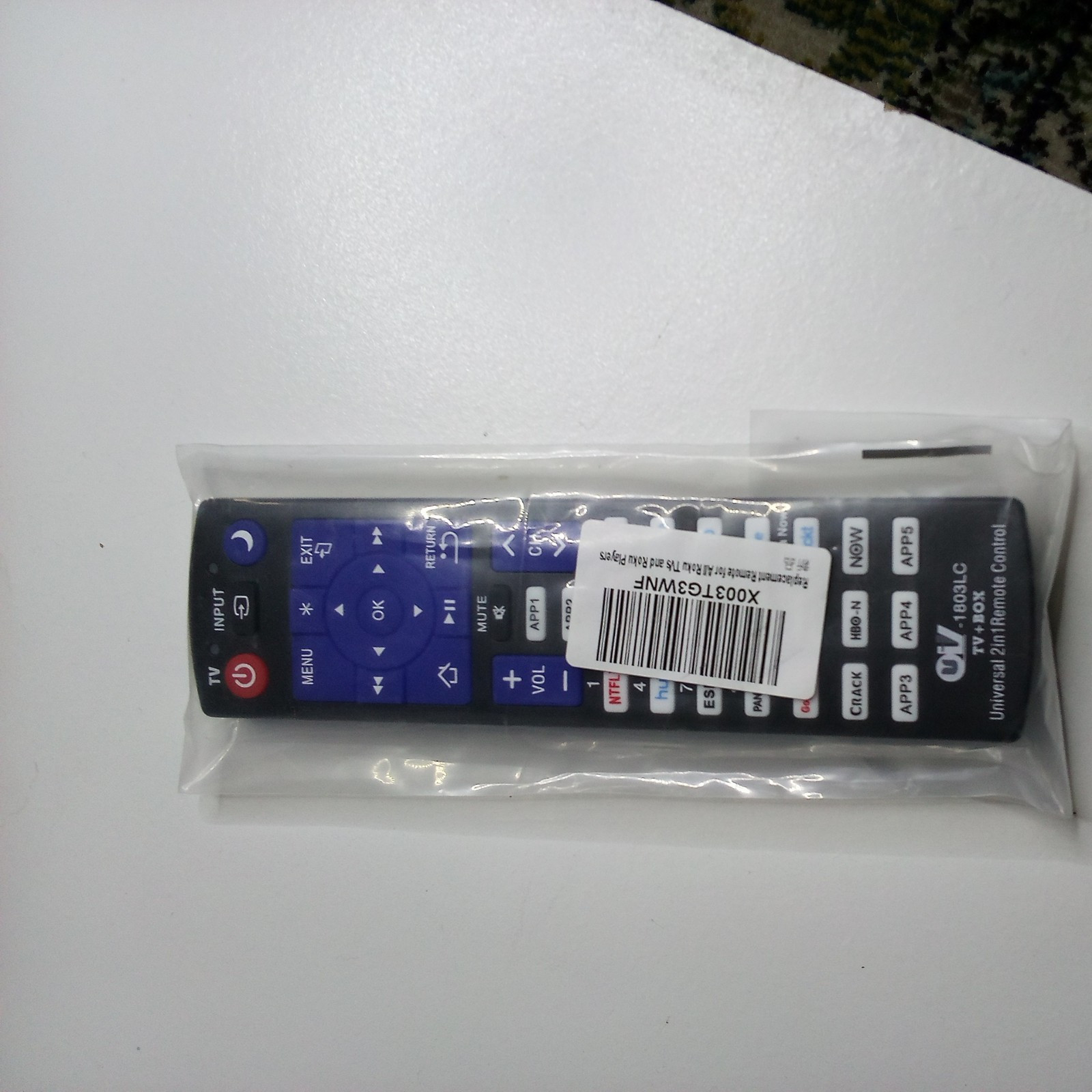 Universal 2-in-1 Remote for Roku TVs & Players - OIV TV + Box OV1803LC