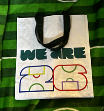 FIFA WORLD CUP Reusable Foldable Plastic Bag, Medium, White 15x11
