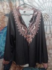 Primt Kurta  Mens Jarry Kurta.size Xl Black Polyster 9  Botton.decorate  — photo 1