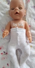 BABYBORN 16" 17" WHITE HEART TIGHTS DOLL NOT INCLUDED HANDEMADE