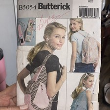 2007 Butterick Backpack Sewing Pattern B5054 ...