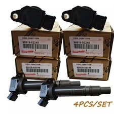 4PCS OEM DENSO Ignition Coils For 2003-2020 Toyota & Lexus I4 V6 V8, 90919-02248