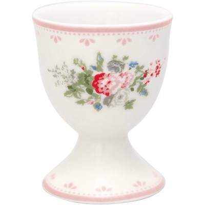 GreenGate Eierbecher  'Petricia' Porzellan Blumen Muster Vintage Landhaus B-Ware