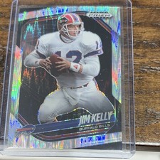 Jim Kelly 2025 Panini Prizm Black Buffalo Bills Football / 249 Silver Shimmer