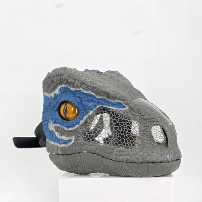 Mattel Jurassic World Chomp N Roar Velociraptor blaue Maske 2017 Dinosaurier