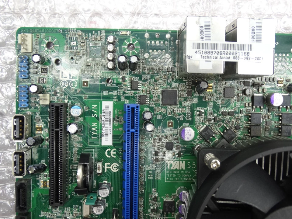 Tyan S5515G2NR-EF I Main Board S.1155 DDR3 PCIe PCI 45103410 + CPU + Heatsink - Image 3 of 4