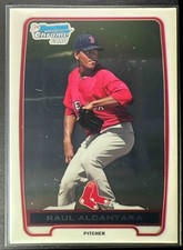 2012 Bowman Raul Alcantara #BCP25 Chrome Prospects Red Sox
