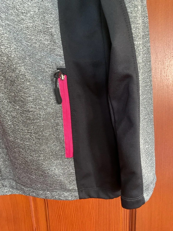 Chaqueta Chase Authentics Danica Patrick #10 Rosa Gris Cremallera Pequeña NASCAR Foto 3 de 4