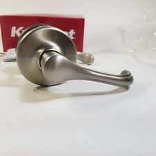 Kwikset Dorian Satin Nickel Passage Hall/Closet Non Locking Door Lever Handle