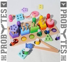 Wooden Montessori Shape Sorter Pre-School & Children Educational Toy Magnetic