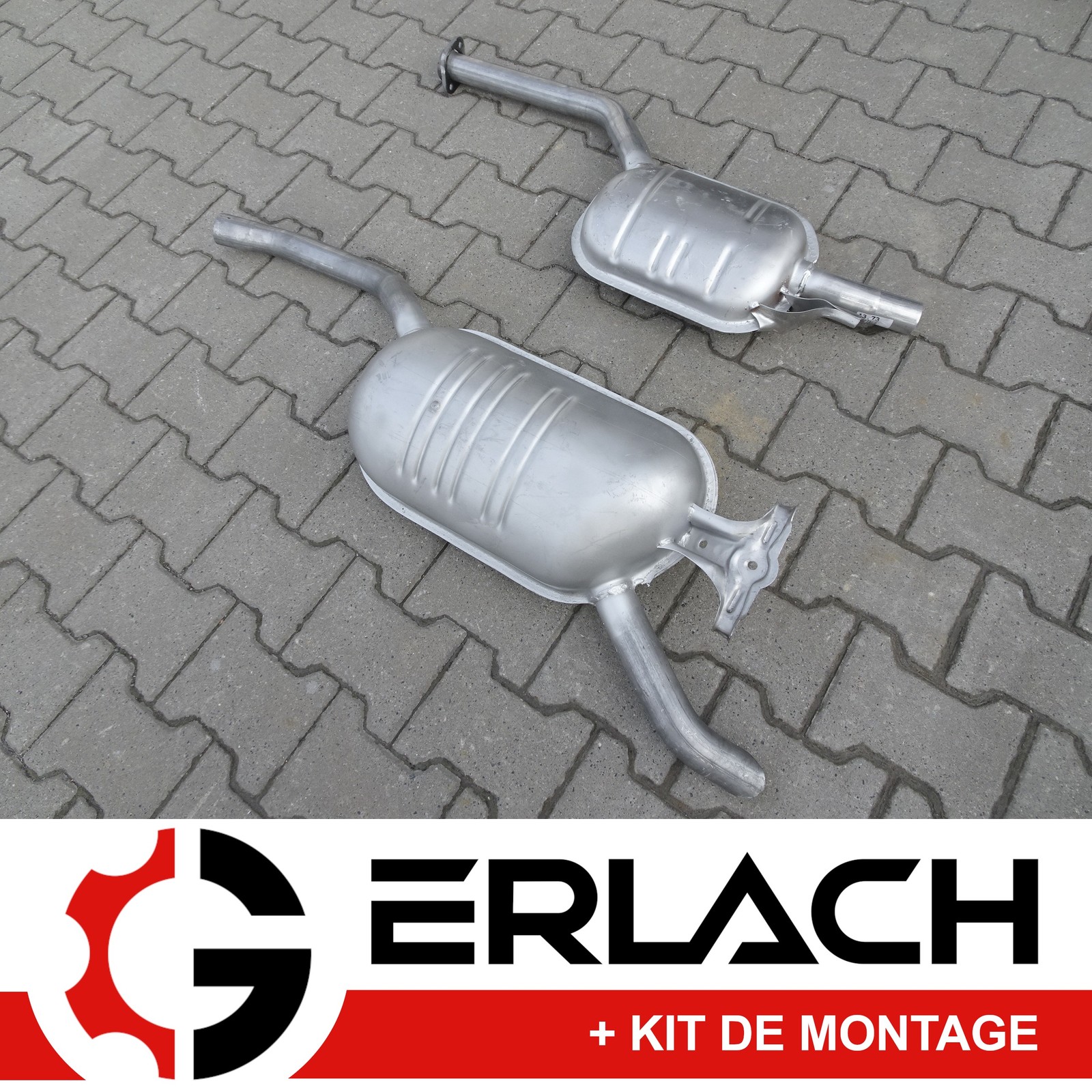 Échappement silencieux Mercedes 124 pièce de rechange W124 200 et 230E