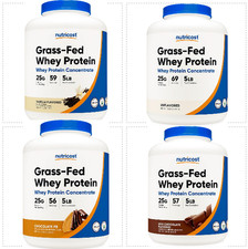 Nutricost Grass-Fed Whey Protein Concentrate 5LBS Multi Flavors --FREESHIP