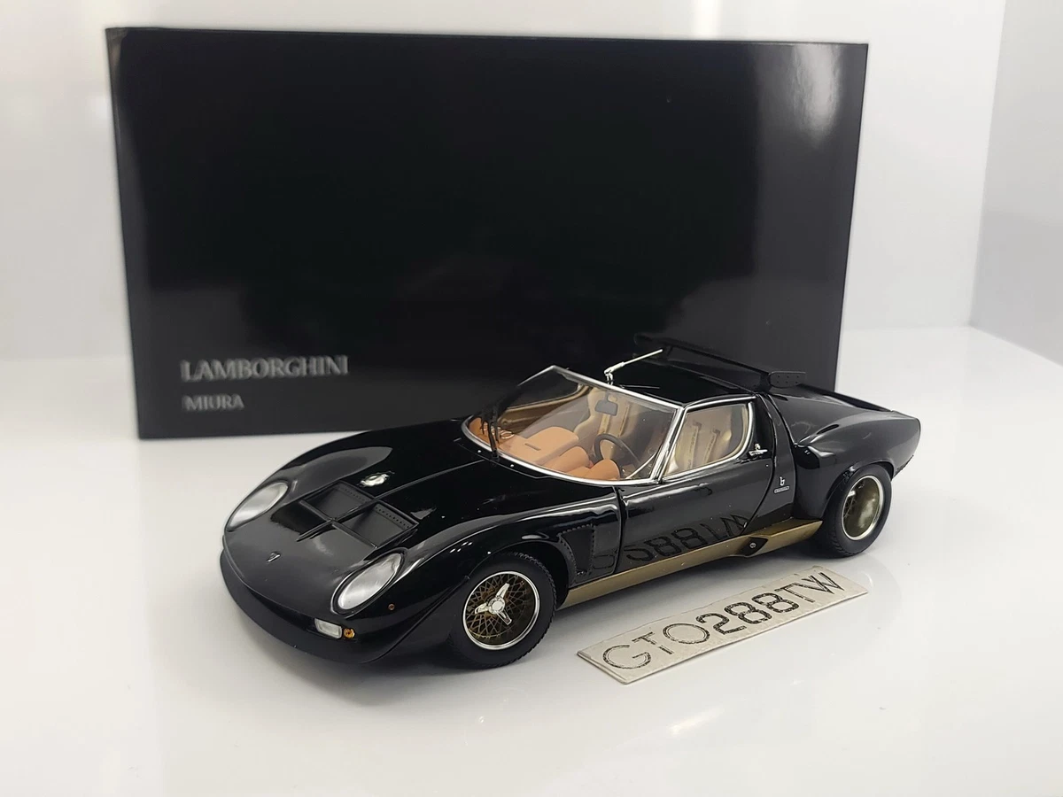 絶版★京商1/18LAMBORGHINI MIURA SVR黒金08319BKG Kyosho 1:18 scale Lamborghini Miura SVR - Black/Gold *OPEN DieCast