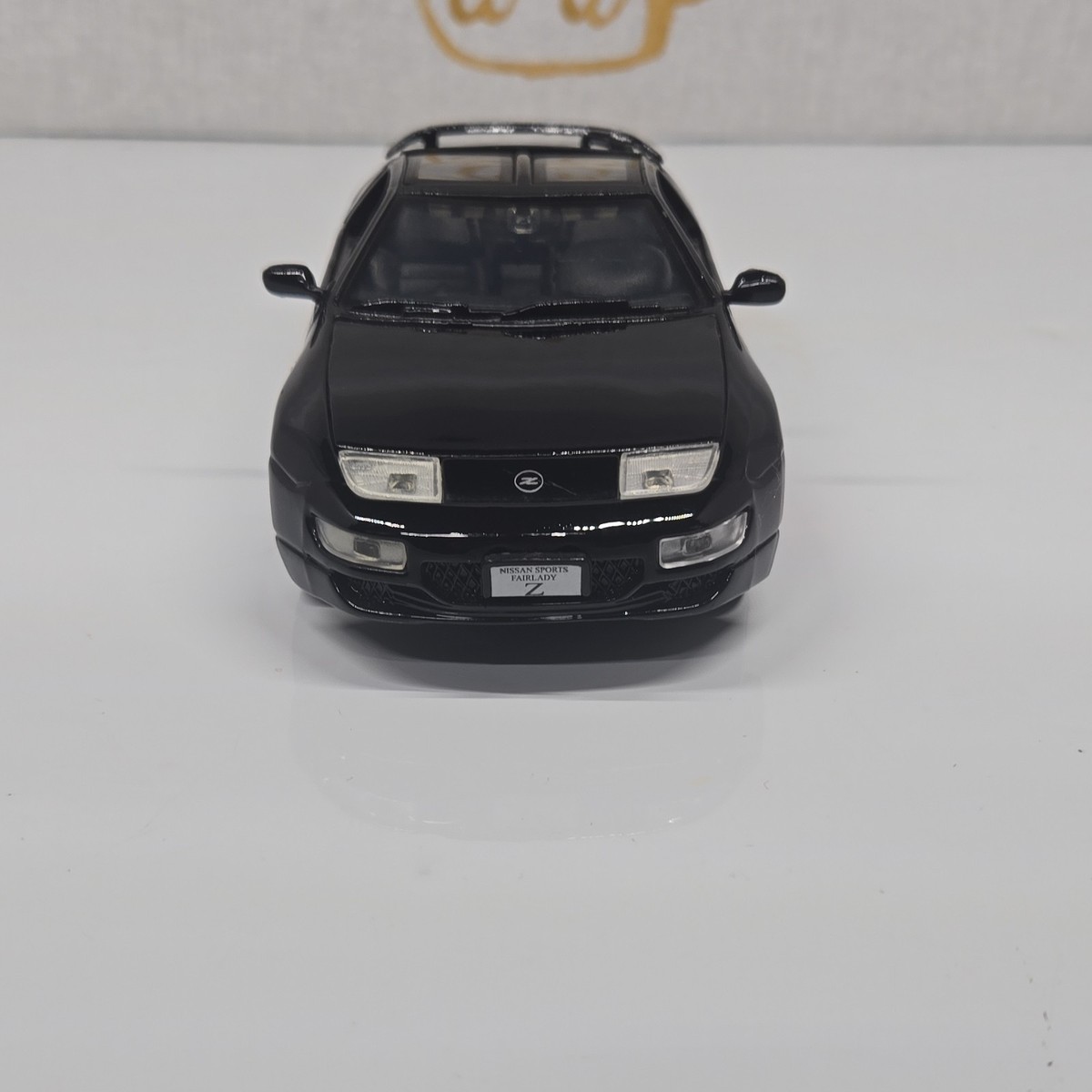 Nissan 300ZX Fairlady Z Diecast Car Black Opening Doors Hood Trunk